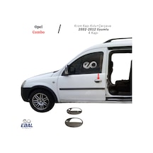 Opel Combo Krom Kapı Kolu+çerçeve 2 Kapı 2002-2012 Paslanmaz Çelik