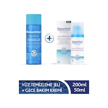 Bepanthol Derma Yoğun Nemlendirici Gece Bakım Kremi 50 ML + Derma Günlük Yüz Temizleme Jeli 200 ML