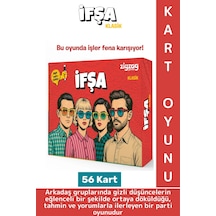 Eğlenceli Kız Erkek Grup Arkadaş Ortamı Cesaret Dürüstlük Tahmin Kart Oyunu İfşa-klasik 56 Kart