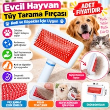 Paslanmaz Evcil Hayvan Kedi Köpek Tüy Tarama Toplama Fırçası Kolay Temizlenir Bakım Aleti Adet Fiyatıdır