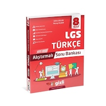Gizli Yayınları 2025 8. Sınıf Türkçe Alıştırmalı Soru Bankası