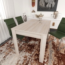 Pasific Home Single Mutfak Yemek Masası, 120 x80 cm, Dikdörtgen, Meşe