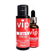 Vıp 3x Etkişekillenme Kremi + 30 Ml Extradestek Erkekdamla