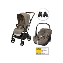 Maxi-Cosi Leona2-Pebble 360 Pro Tek Elle Katlanabilen Çift Yönlü Seyahat Sistem Bebek Araba Truffle
