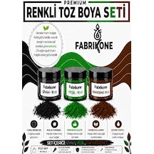 3'lü Set Premium Parafin Soya Wax Toz Mum Boyası Hobi Seti - 10 Cc Siyah, Yeşil, Kahverengi Bkfab3sykh10g Çok Renkli