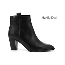 Gönderi(R) Gönderi R Kadın Siyah Fermuarlı Sivri Burun Hakiki Deri Bot Dkzb61339499 Siyah