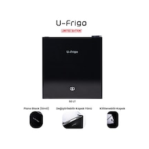 U-frigo 50 Lt 12-24v Marin/karavan Kompresörlü Buzdolabı Temperli Cam Kapak Limited Edition Siyah