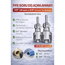 Senbang Ppr Boru Diş Açma Aparatı 1/2 20 Mm Ve 3/4 25 Mm Su Borusu Genişletme Ucu