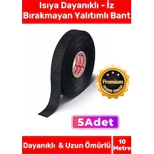 Deluxe Isıya Dayanıklı Aşınma Direnci Kalıntı Bırakmayan Alev Geciktirici 10mt Yalıtım Bant 5 Adet