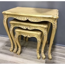 Masifart Salix 3 Lü Kristal Zigon Sehpa