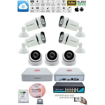 Ip Güvenlik Kamera Seti - 3 İç Mekan, 4 Dış Mekan Kdj-3ın4out-v2