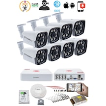 8'li Güvenlik Kamerası Seti - 5mp Sony Seculens Kdj-8s-8w-m-v1