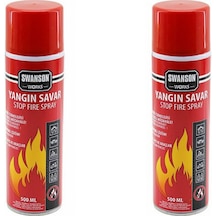 2 Adet Yangın Söndürücü - Yangın Savar Sprey 500ml + 500 Ml Ev - Ofis - Oto Araç Ateş Boğucu Köpük Tabaka Oluşturur 5570