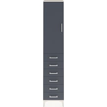 Arges Dolap 3 Raflı 6 Çekmeceli Tek Kapaklı 44x30x221 Aytaşı-... Aytaşı