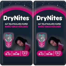 Drynites Emici Gece Külodu Bez Erkek 8-13 Yaş 30 - 48kg L 3pk 9 L 2'li