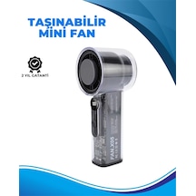Znv Zenvia Mey İthalat Taşınabilir El Fanı 100 Seviyeli Rüzgar Hızı Ayarı Sessiz Çalışma - Dijital Ekranl