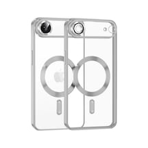 Apple Uyumlu iPhone 17 Air Uyumlu Kross Magneticsafe Kapak - Gümüş