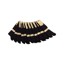 Abani Classic Erkek Soket Çorap Siyah Mevsimlik Pamuk 12 Çift Siyah