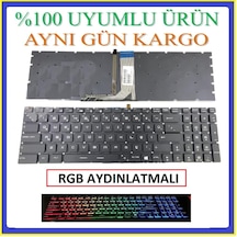 Asya.Depo MSI Uyumlu Ge72Vr 7Rf Apache Pro-404Xtr Klavye Tr Renkli Aydınlatma Rgb