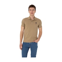U.S. Polo Assn. Erkek Slim Fit Polo Yaka Basic Tişört Haki