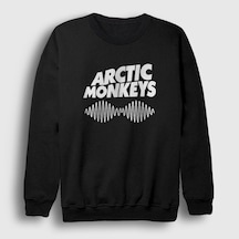 Presmono Unisex Cover Arctic Monkeys Sweatshirt Siyah