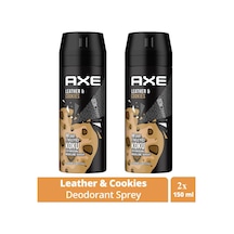 2 Adet Axe Erkek Sprey Deodorant Leather & Cookies 48 Saat Etkileyeci Koku 150 Ml