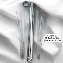 Ciğer Şişi 10 Adet,kuşbaşı Tavuk Şişi 10 Adet,şiş Kutusu 1 Adet