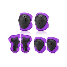 Hallow-çocuklar Diz Pedleri Set 6 1 Koruyucu Dişli Kiti Bilek Y12573pu