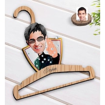 Kişiye Özel Matrix Neo Karikatürlü Standart Boy Ahşap Elbise Askı (551145205)