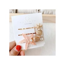 So-much Yeni Sezon Deniz Yıldızlı Metal 3'lü Pens Klips Tel Toka Seti-3 Pembe Set - 255478770 Pembe Set - 255478770 Pembe Set