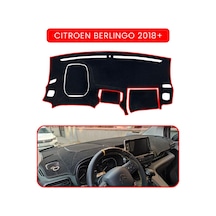 Cıtroen Berlingo 2018+torpido Koruma Halısı Kırmızı Kenar