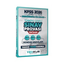 Yediiklim 2026 Kpss Ortaöğretim Ön Lisans Gy-gk Türkiye Geneli Sınav Provası Tıpkı Basım 11-12-13 Deneme Sınavları Tamamı Video Çözümlü