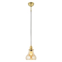 Lampaluce Cono Modern Sarkıt Salon Avizesi Tekli Sarı 20x70cm Bal - Eskitme