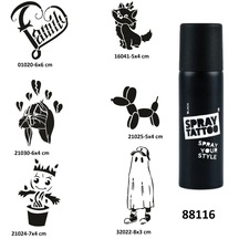 Çocuksu Modeller Spray Tattoo Geçici Dövme Yapma Seti Sprey Dövme Kiti