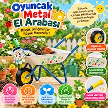 Oyuncak Metal El Arabası Mavi