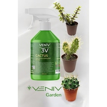 3v Cactus Sukulent Ve Kaktüs Besini+ Para Çiçeği + Top Kaktus + Dikenli Kaktus 1