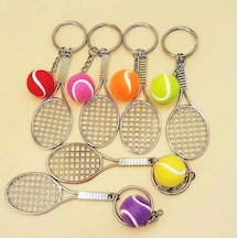 Tenis Raketi Ve Topu Anahtarlık Rastgele Gönderim Tenis Raketi Ve Topu Anahtarlık Rastgele Gönderim