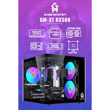 Game Master GM-X1 R5-5600 16 GB 512 GB M.2 8 GB RX580 Free Dos Masaüstü Oyuncu Bilgisayarı