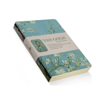 Blooming Series - A5, Van Gogh 4'lü Defter Seti Iı, Çizgisiz, Toplam 256 Sayfa, Her Biri 64 Say Çok Renkli