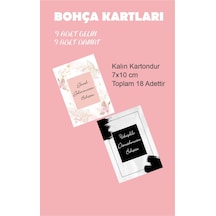 Gelin Damat Bohçası Kartları, Gelin Çeyiz Bohça Kartı 9 Gelin 9 D