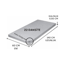 Ütü Masası Süngeri 22 Dansite 5 Mm Isıya Dayanıklı Gri 60 140 Cm Diğer