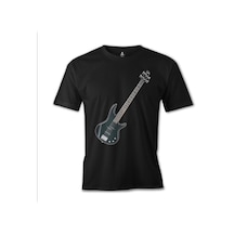 Gitar - Bass Siyah Erkek Tshirt