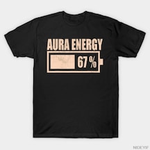Flood Of Style Aura Enerji At 67 Altı Yedi Nesil Alfa Slang Tişörtü Erkek Kadın %100 Pamuk Tişörtler Kısa Ko Çok Renkli