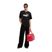Puma Ess Collared Football Jer Siyah Erkek Kısa Kol T-shirt 000000000102266104 Siyah