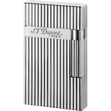 S.t. Dupont Ligne 2 Briquet Lignes Verticales Argent Çakmak 16817