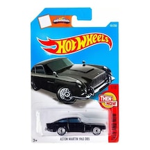 Hot Wheels - Aston Martin 1963 Db5 1/64 Siyah - Yurt Dışı Uzun Kartonet Siyah