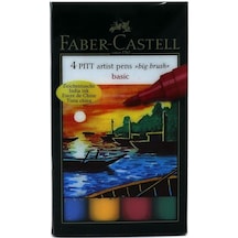 Faber Castell Pıtt Pen 4 Lü Pk Bb 'Ana Renkler'' 88167121