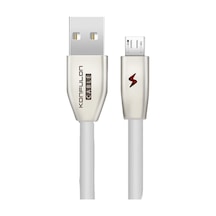 S53 Led Işıklı Micro Usb Kablo 1m 3a - Beyaz Diğer