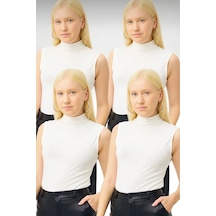 Hashtag Kadın Balıkçı Yaka Sıfır Kol Body 4'lü Set Viskon Kumaş Beyaz Beyaz Beyaz Beyaz Hashtag Kadın Balıkçı Yaka Sıfır Kol Body 4'lü Set Viskon Kumaş Beyaz Beyaz Beyaz Beyaz