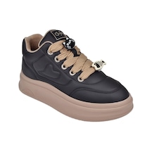 Guja İçi Polar Kadın Spor Ayakkabı Sneaker Gj-25k421 Siyah Siyah